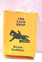 Dollhouse Miniature The Tack Shop Shopping Bag